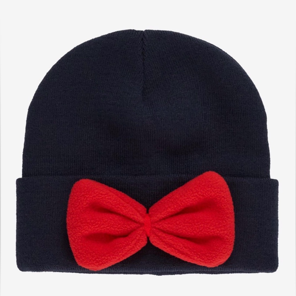 NWT Hot Topic Studio Ghibli JIJI 3D bow peeking knit hat